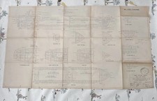 Ship No.573 M.V Fred Everard Shipbuilders Vintage Plan Diagram Swan Hunter Goole