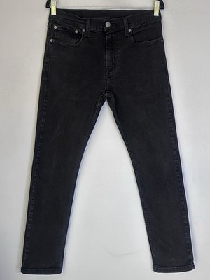 Levis 512 Slim Taper Jeans W31 L27 Schwarz Waterless Denim Herren