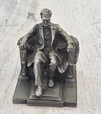 Hudson Pewter Abraham Lincoln Memorial Vintage PW Baston 900 (B)