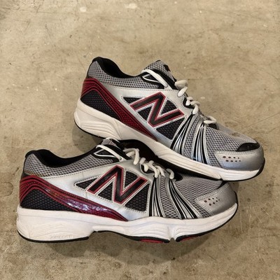 New Balance 417 Mens Crosstrainer Athletic Memory Foam Sz 12 MX417WS2 Silver Red