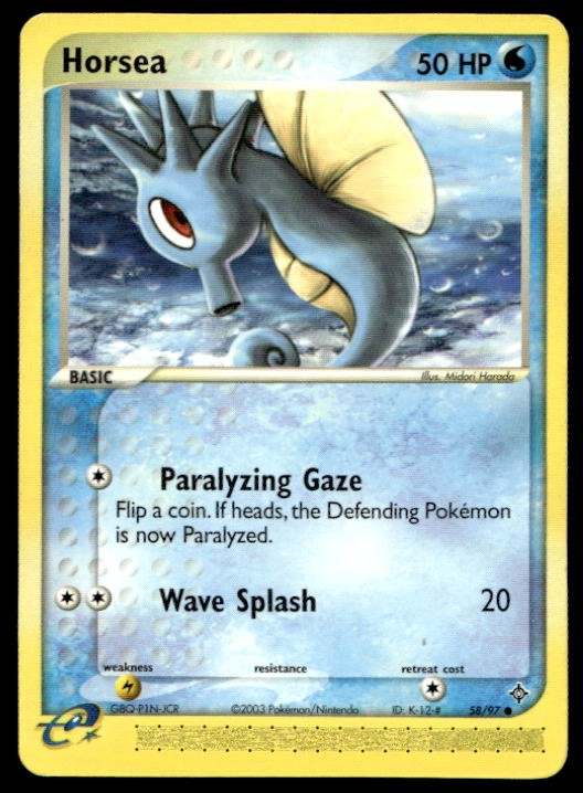 Pokemon Dragon #58/97 Horsea Common