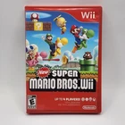 New Super Mario Bros (Nintendo Wii, 2009) Video Game Complete w/ Manual