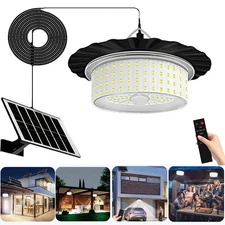 1-4Pcs Solar Pendant Light Hanging Light for Barn Shed Outdoor Garden Waterproof