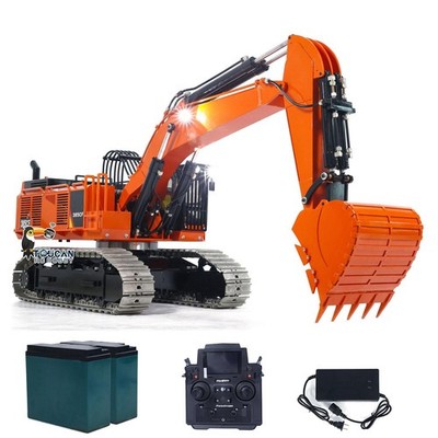 1/8 385CF Giant Hydraulic RC Excavator Heavy Duty Sound Light Smoke Digger