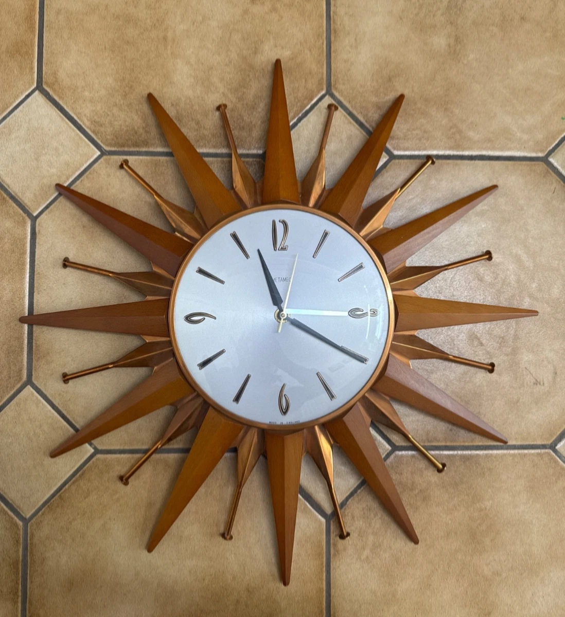 Sunburst Clock in Collectable Clocks for sale | eBay UK