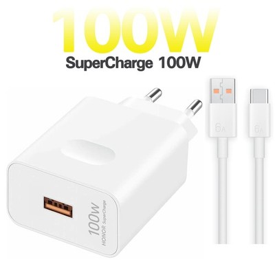 Original Honor Magic V5 V3 Vs3 V2 100W SuperCharge Ladegerät Usb C Ladekabel 