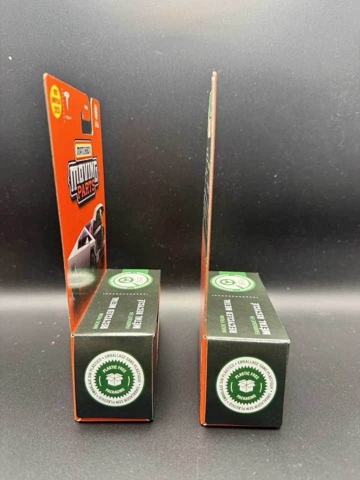 2025 MATCHBOX MOVING PARTS TESLA CYBERTRUCK FWD28 Set of 2 - Image 2 of 4