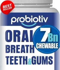 Oral Probiotics Bad Breath 7 Billion CFU Chewable Fresh Breath Teeth Gums US
