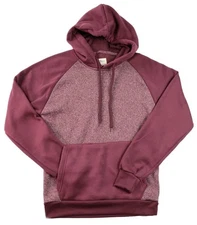 Smith & Mills Mens Hoodie S Sweatshirt Fleece Top Pullover Tailored Burgundy NEW