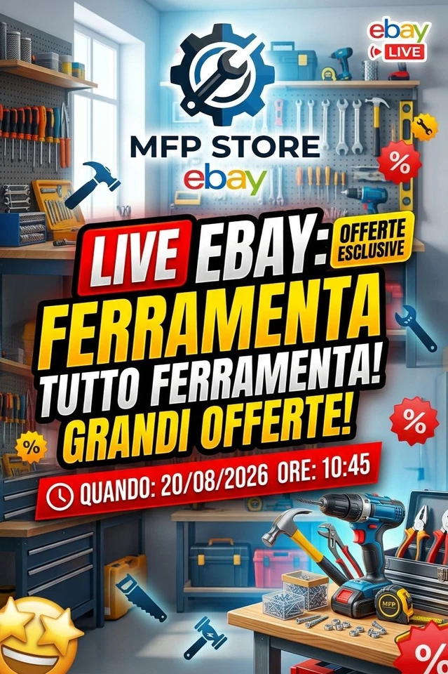 🔧 Live Ferramenta: Utensili, Attrezzi e Occasioni Imperdibili – 20 Agosto