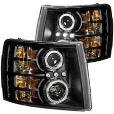 Headlight Pair Clearblack Chevy Silverado 2500hd3500hd 2007-2014 Headlight Pair Clearblack Chevy Silverado 2500hd3500hd 2007-2014