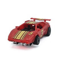 Tyco Magnum 440-X2 Red 3 Lamborghini Countach HO Slot Car