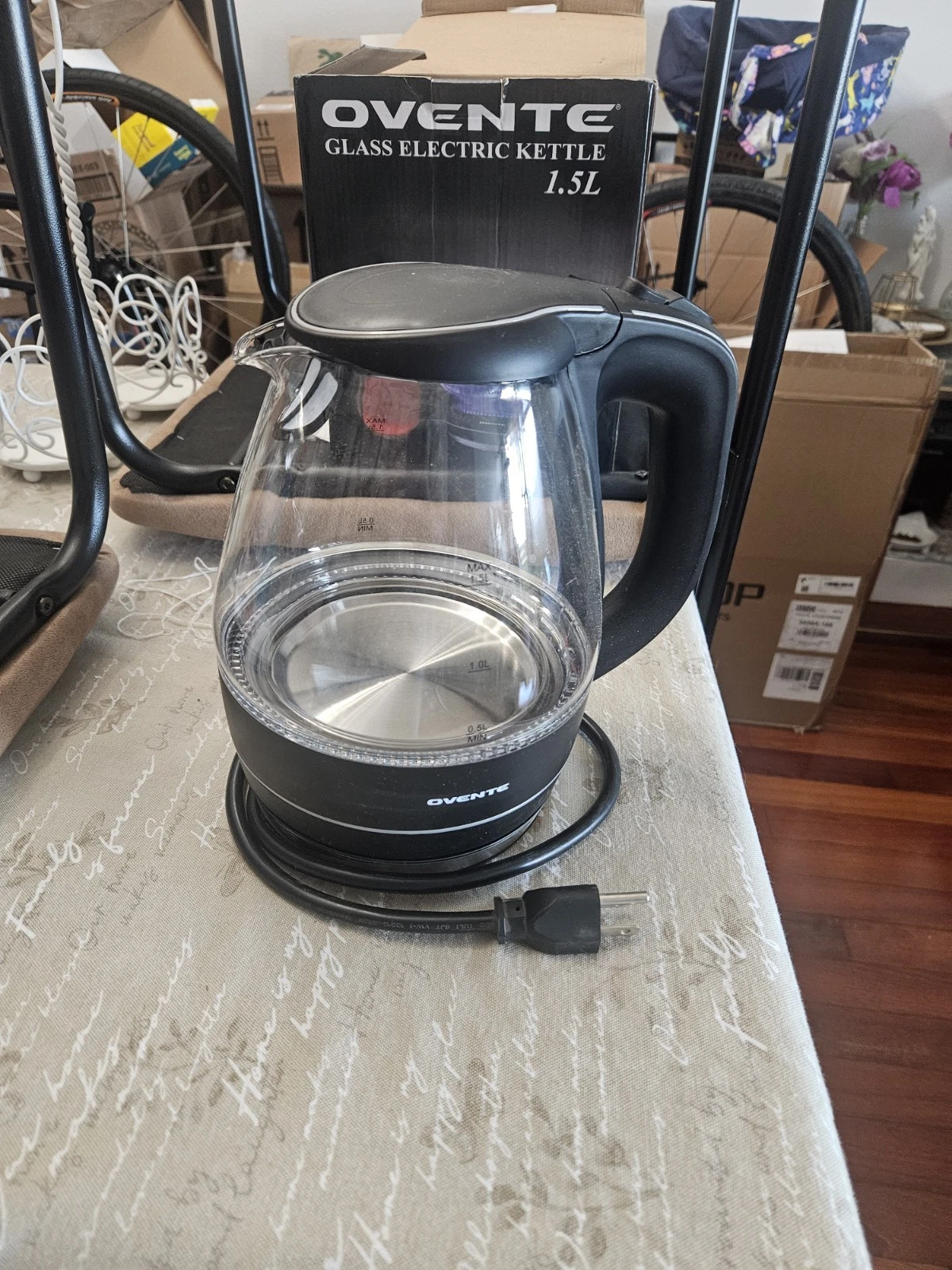 OVENTE KG83B 1.5L Electric Kettle – Glass, Black, Fast Boil, Auto Shut-Off
Opens in a new window or