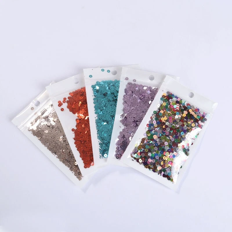 1440-8000pcs PVC Flat Metallic Shiny Round Loose Sequins Clothes Sewing Wedding - Image 4 of 4