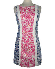 Lilly Pulitzer Delia Indigo Star Crush Print Vintage Dobby Shift Dress 6