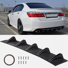 For 2013-2017 Honda Accord 10 Fins Rear Bumper Diffuser Spoiler Lip Splitter For 2013-2017 Honda Accord 10 Fins Rear Bumper Diffuser Spoiler Lip Splitter