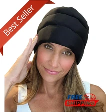 Halo - Migraine Relief Cap Long Lasting Cooling Ice Pack Mask - Cold Compress...