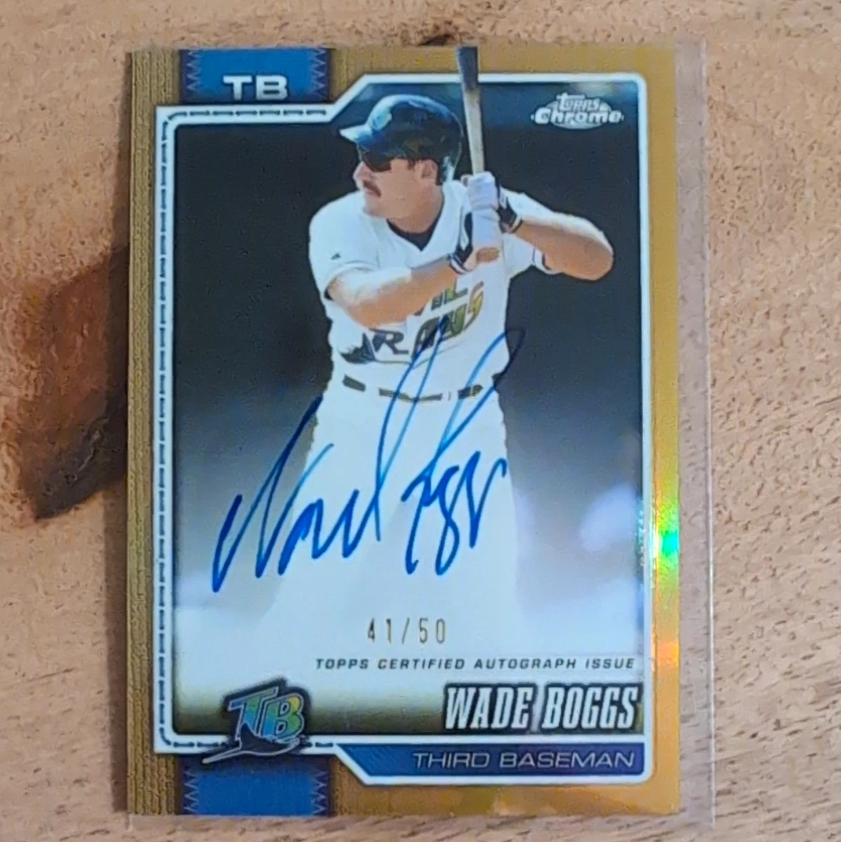 25+ Wade Boggs Autographed Baseball Sports Trading Cards for sale