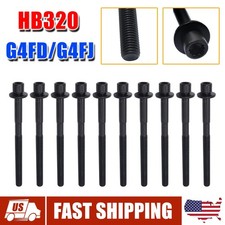 10 Head Bolt Set Hb320 For 12-23 Hyundaikia 1.6l1591 Dohc L4 16v G4fd G4fj