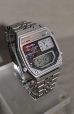 Vintage SEIKO Silver Wave Digital  Quartz Watch See Description 
