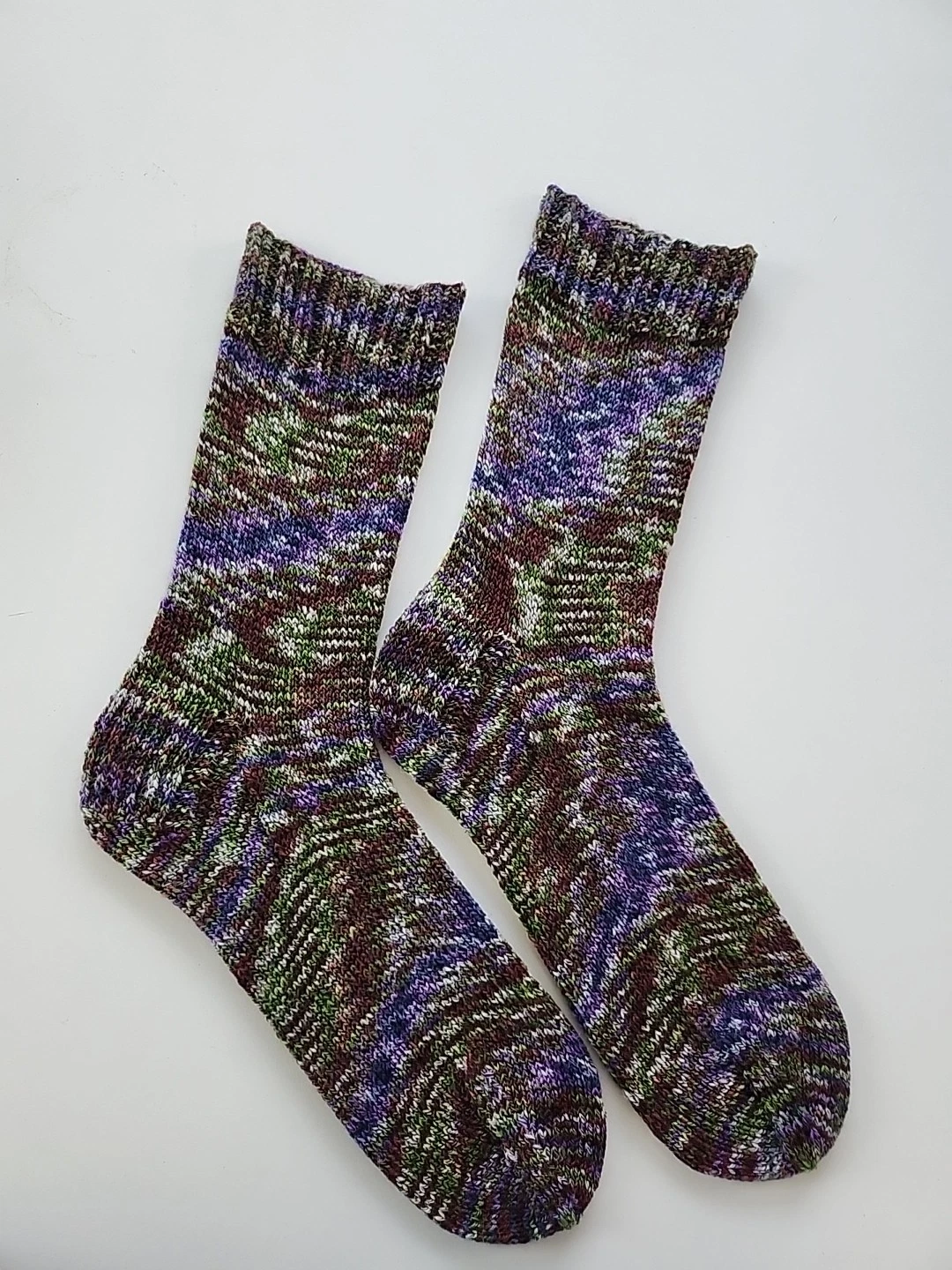 Hand Knitted Wool Socks Size 7-11 #4