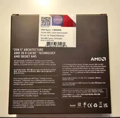 MSI MEG X870E GODLIKE + AMD RYZEN 7 9800X3D 8 Cores 16 Thread Desktop Processor - Bild 7 von 7