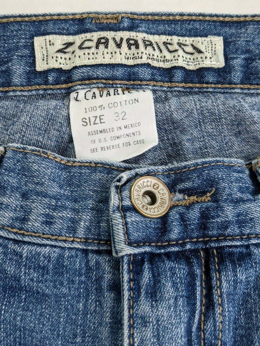 SACRA ヴィンテージホワイトデニム36 Z Cavaricci Jeans Vintage 80s Side Leg Zipper - Full Length