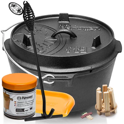 Petromax Dutch Oven Set ft9 Feuertopf+Deckelheber+Paste+Schabe+F-Kit Aktion 2024
