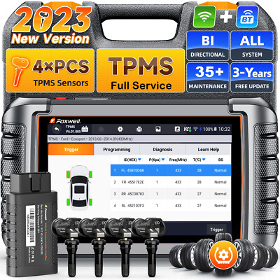 FOXWELL NT809TS PRO KFZ OBD2 Diagnosegerät Auto Scanner ALLE SYSTEM TPMS RDKS
