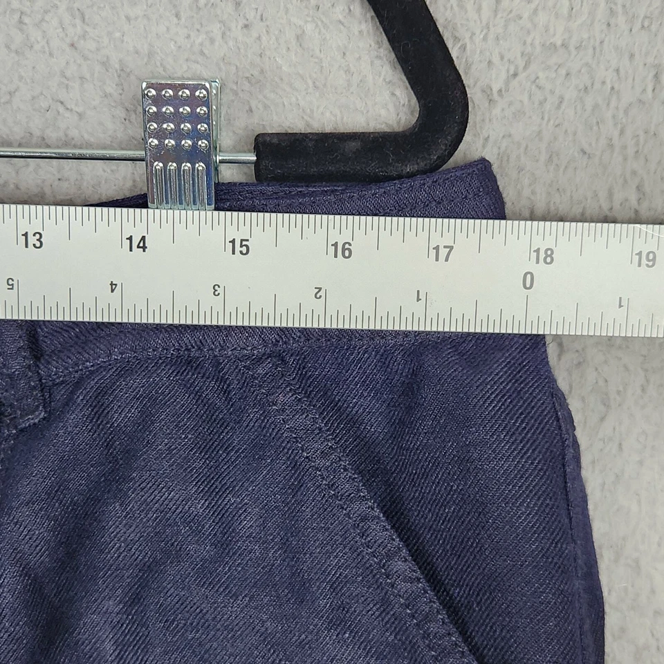 Pantalones Cortos COLDWATER CREEK Para Mujer Talla 16 Azul Mezcla de Lino Bolsillos Ligeros Foto 3 de 4