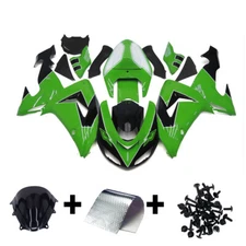Fairing Kit For 2006 2007 Kawasaki Ninja ZX10R Injection Green Black Bodywork