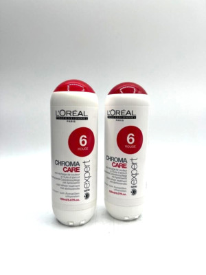 2 x Loreal EXPERT Chroma CARE Farbe 6 Rot-Rouge Refresher 150ml G16