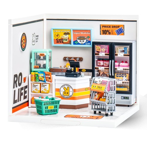 Rolife Super Creator Miniature House Plastic DIY Dollhouse Xmas Gifts 6 Kits - Picture 8 of 24