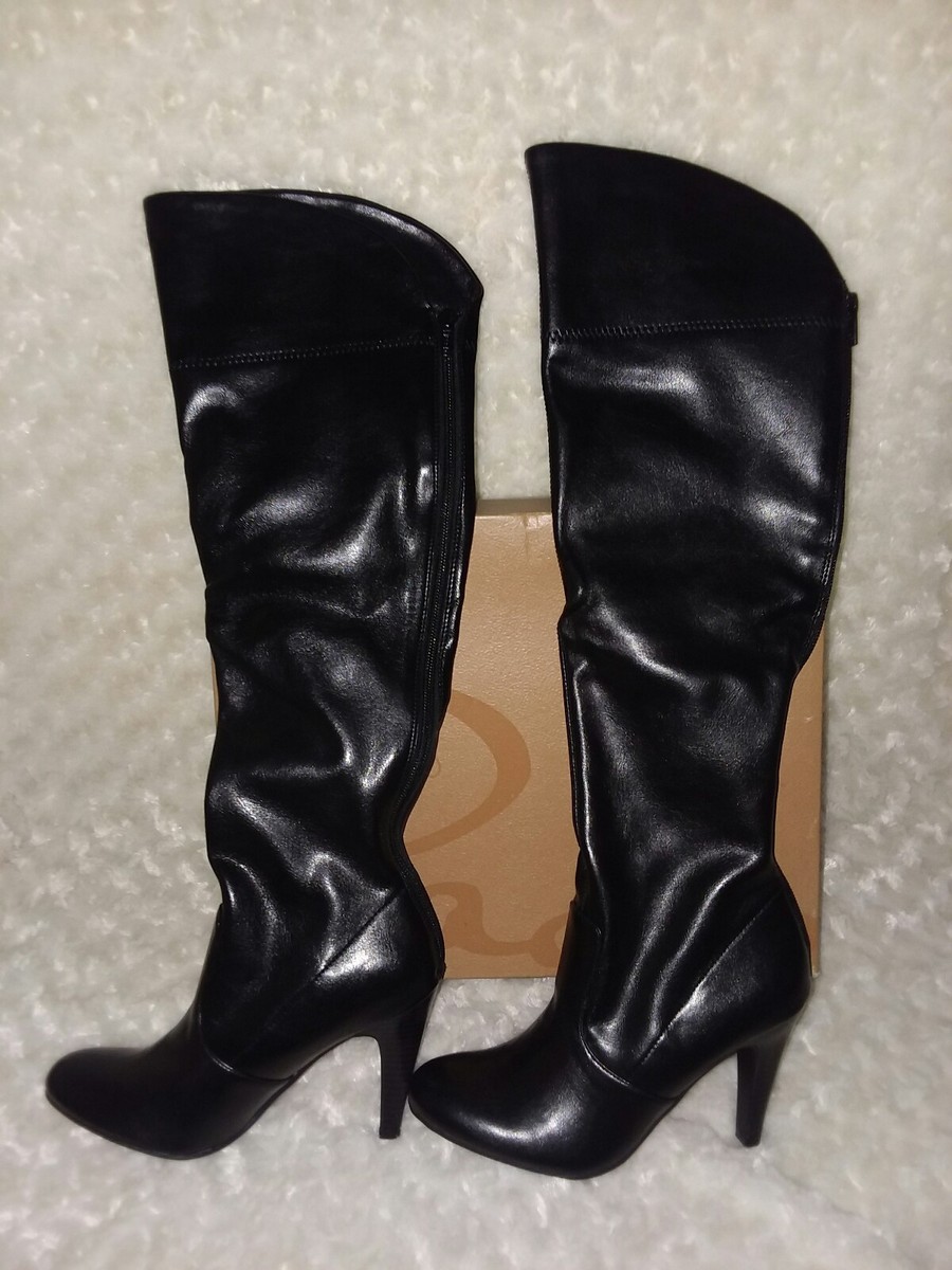 Heel Boots Studio Knee High Boots Black SUEDE STUDIO Love Knee