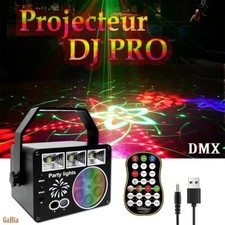 Projecteur DJ PRO DMX Eclairage Lumière de Scène à Effets Spéciaux Motifs Laser