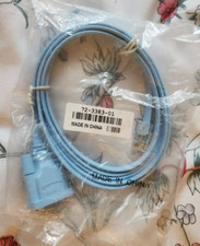 NOWY ORYGINALNY OEM Cisco 72-3383-01 RJ-45 do DB-9 Kabel konsoli routera 6' - niebieski 