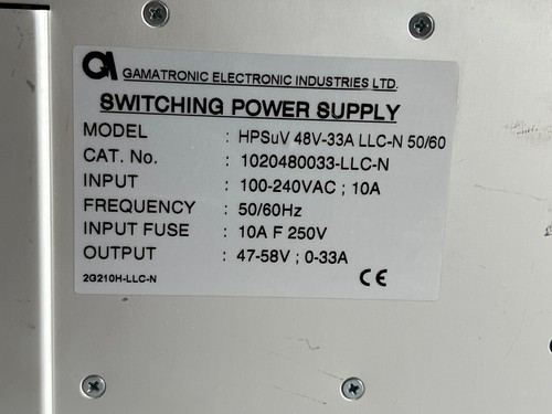 GAMATRONIC Switching Power Supply HPSuV 48V-33A LLC-N 50/60 - Picture 5 of 7