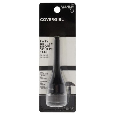 COVERGIRL Easy Breezy Brow Sculpt + Set Pomade shade #705 Rich Brown New  -