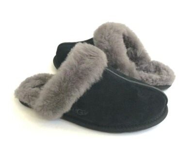 Ugg Scuffette Black Grey UGG SCUFFETTE II CAVIAR DARK GREY GRAY