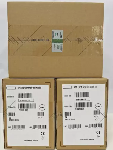 HPE P18426-B21 P18484-001 SATA 1.92TB 6G 2.5" SFF RI G8 G9 Gen10 Server SSD NEW