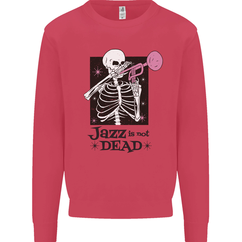 Jazz Is Not Dead Skeleton Kids Sweatshirt Sweater - Picture 50 of 82