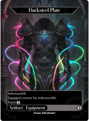 Darksteel Plate - Full Art Altered Art Custom Proxy Cards