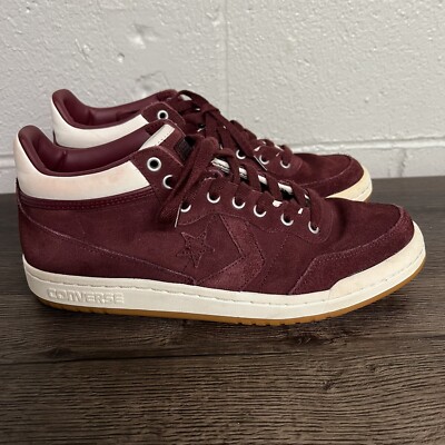 Converse Shoes Fastbreak Pro Mid Top Deep Bordeaux/Egret Gum Mens 8 Womens 9.5
