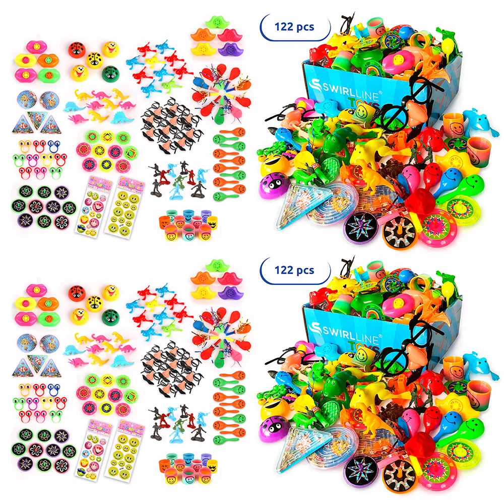 244 PCS Party Favors for Kids Carnival Prizes - Boys Girls Bulk Toys  Assortment