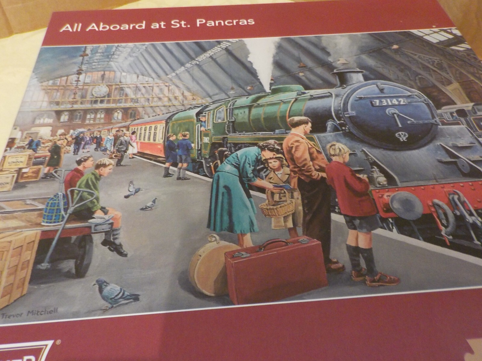 1000 Piece Corner Piece Jigsaw Puzzle All Aboard at St. Pancras eBay