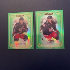 2019-20 UD STATURE ROOKIE PAIR GREEN CAM ATKINSON/JAKOB LILJA #’s 42,176 (/149)