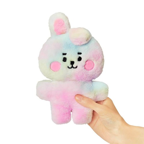 BTS BT21 Official Authentic Goods Baby Prism Rainbow Flat Fur Standing Doll NEW - Picture 10 of 75