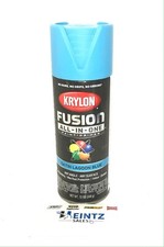 KRYLON 2741 SATIN LAGOON BLUE All-In-One Fusion Paint  Primer - No-Peel - 12 oz