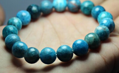 Dark Blue Aragonite from Mexico Beaded Chakra Bracelet 8mm for Men and  Women