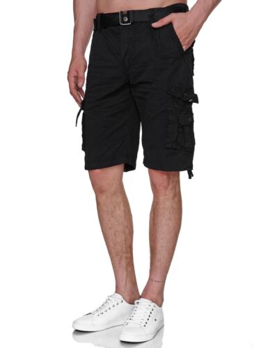 Short Cargo pour Hommes Bermudas Short Camouflage avec Ceinture Longueur Genou - Imagen 15 de 42